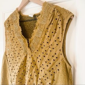 Akemi + Kin Anthropologie V Neck Blouse Size Small